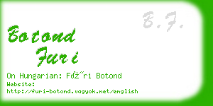 botond furi business card